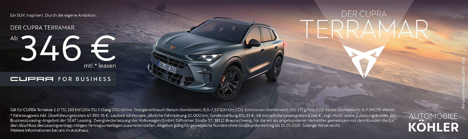 Gewerbeleasingangebot CUPRA Terramar