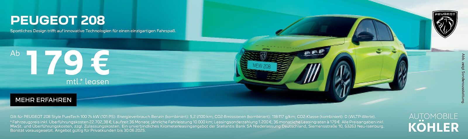 Peugeot 208 Angebot