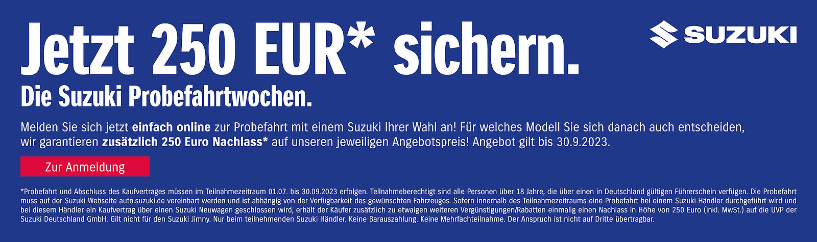 Suzuki Probefahrtwochen