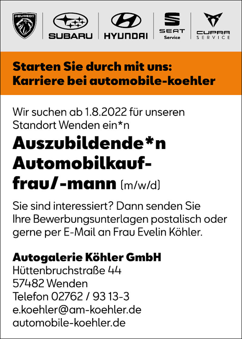 Azubi Automobilkaufmann WE (27.4.2022)
