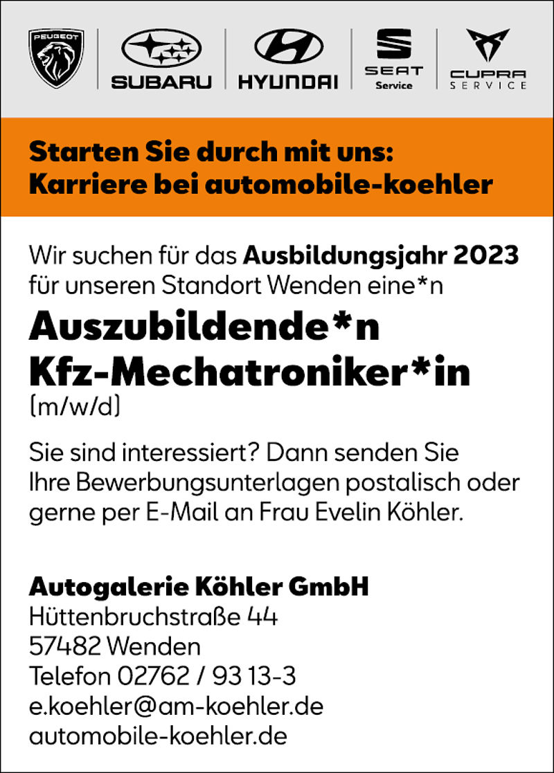 Azubi Mechatroniker WE (27.1.2023)