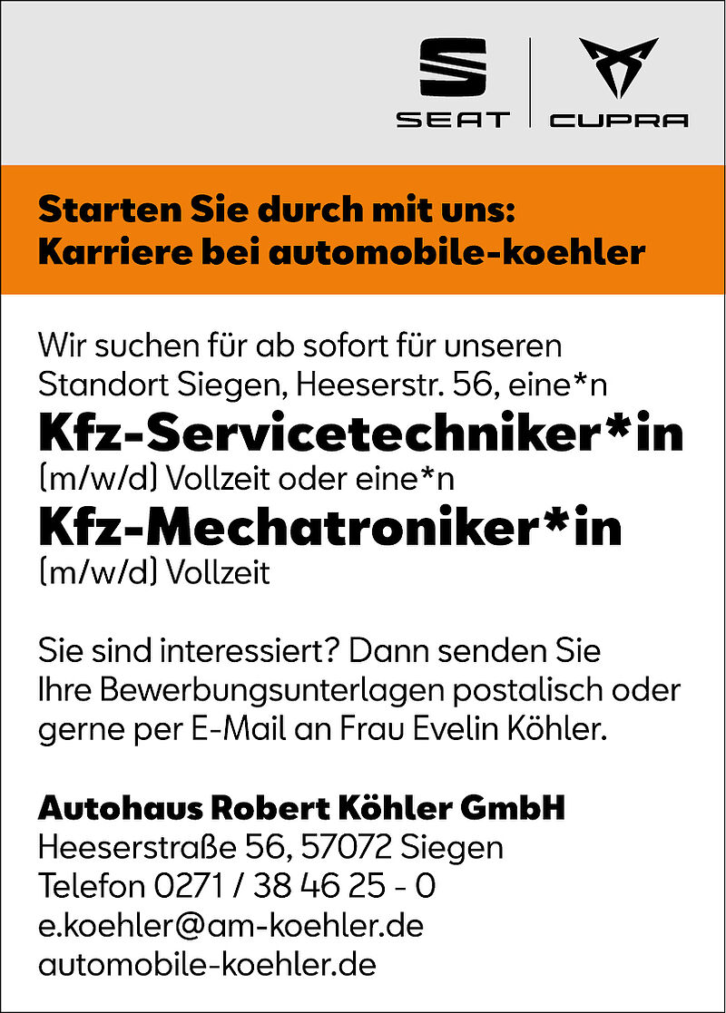 Servicetechniker Mechatroniker Heeser (2.3.2023)